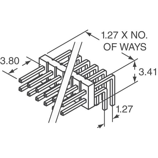 M50-3900542 Harwin Inc.  Headers Male Pins